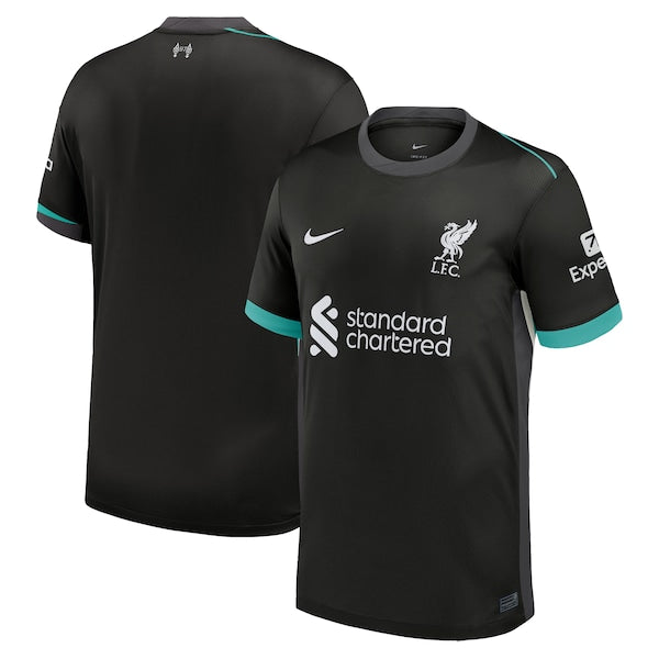 Liverpool Nike 2024/25 Away Replica Blank Jersey - Forest Green