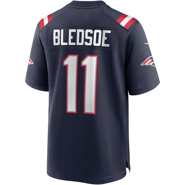 Drew Bledsoe New England Patriots Nike Game Retired Player Jersey - Navy/Red