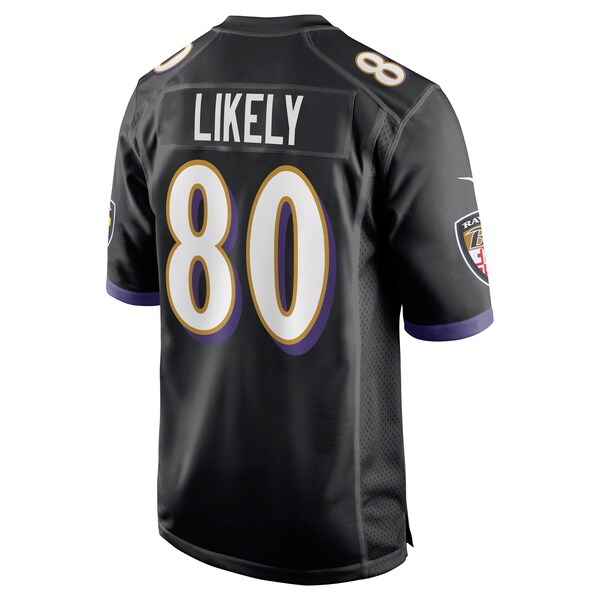 Isaiah Likely Baltimore Ravens Nike Alternate Game Jersey - Black/Purple