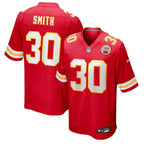 Brashard Smith Kansas City Chiefs Nike Team Game Jersey -  Red