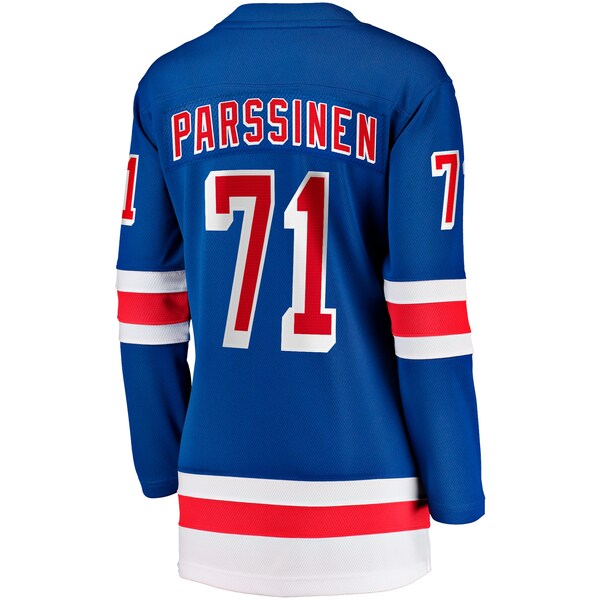 Juuso Parssinen New York Rangers  Women's Home Breakaway Player Jersey - Blue