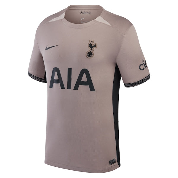 Tottenham Hotspur Nike Youth 2023/24 Third Stadium Replica Custom Jersey – Tan