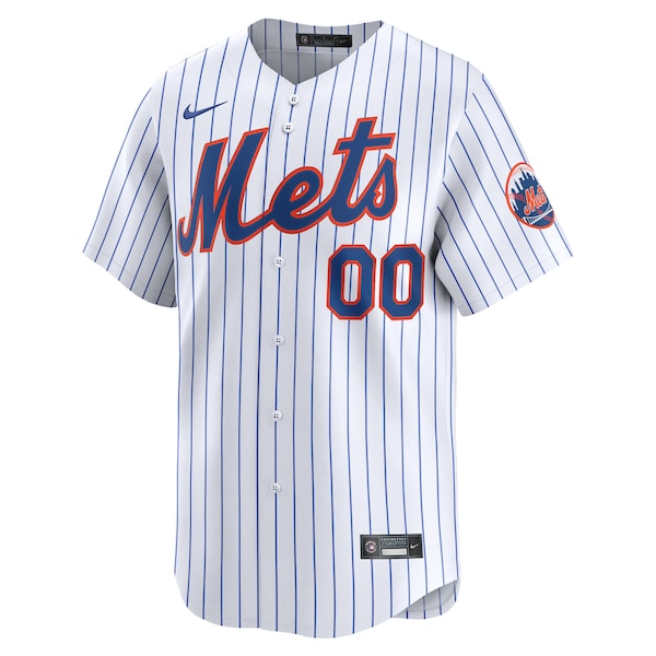 New York Mets Nike Home Limited Custom Jersey - White