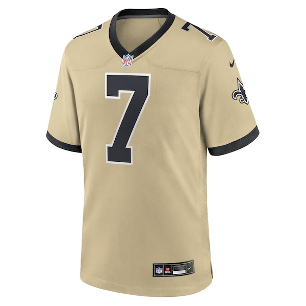 Taysom Hill New Orleans Saints Nike Gameday Golds Alternate Game Player Jersey - Gold/Black