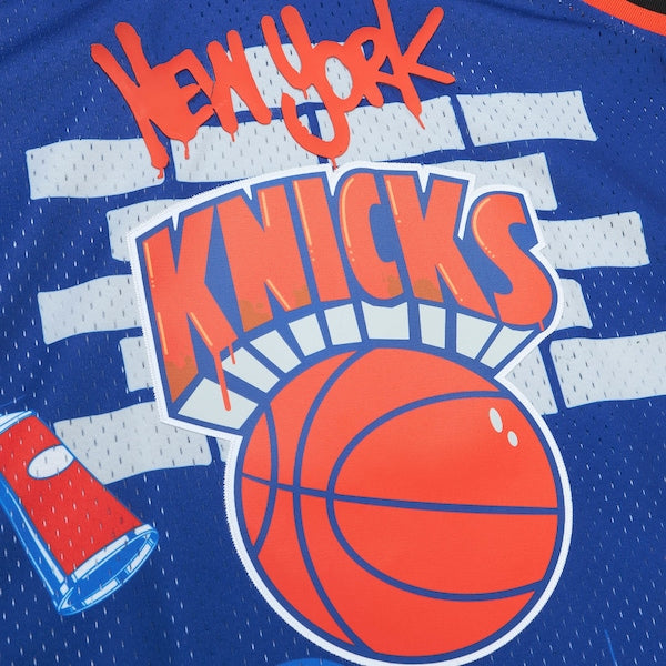 New York Knicks x Tats Cru Hardwood Classics Fashion Jersey - Blue