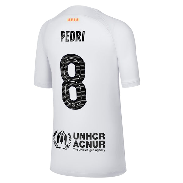 Pedri Barcelona Nike Youth 2022/23 Third Breathe Stadium Replica Player Jersey - Gray