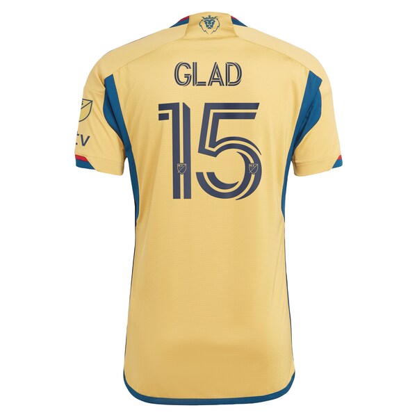 Justen Glad Real Salt Lake adidas 2024 The Beehive State Kit Authentic Player Jersey - Gold