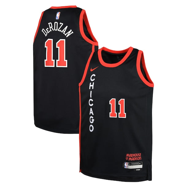 DeMar DeRozan Chicago Bulls Nike Youth  Swingman Replica Jersey - City Edition - Black