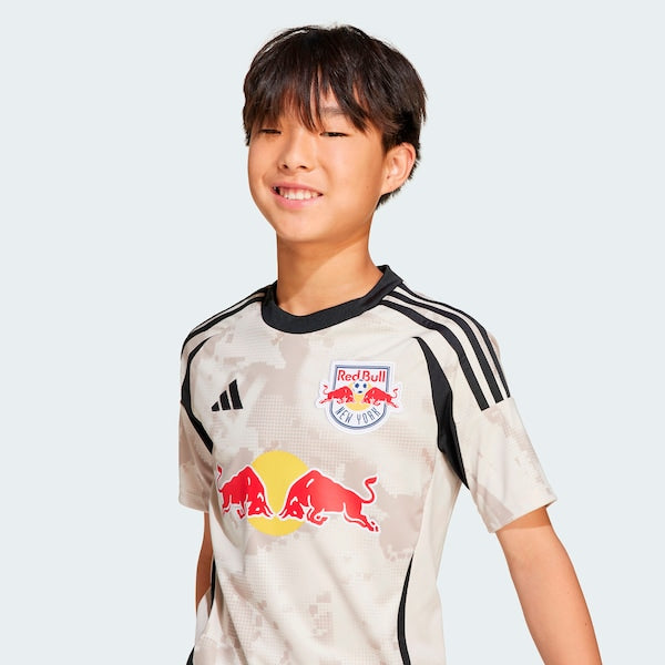 New York Red Bulls adidas Youth 2025 Stone Kit Replica Jersey - Tan