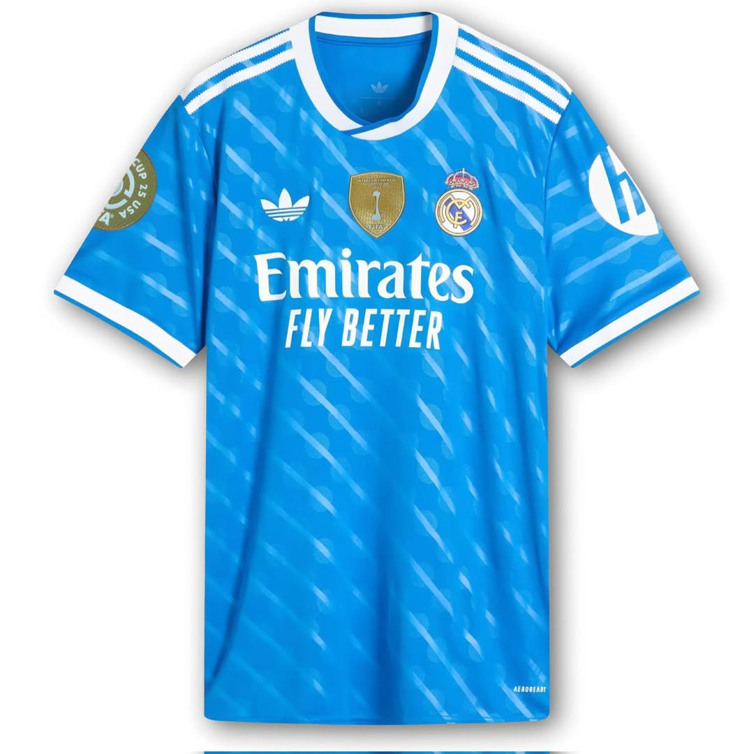 Los Merengues adidas 2025/26 Third Authentic Jersey - Blue