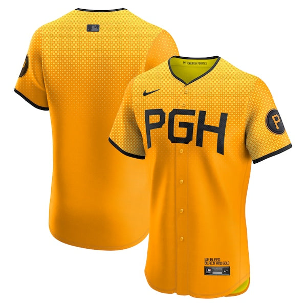 Pittsburgh Pirates Nike City Connect Elite Jersey - Gold