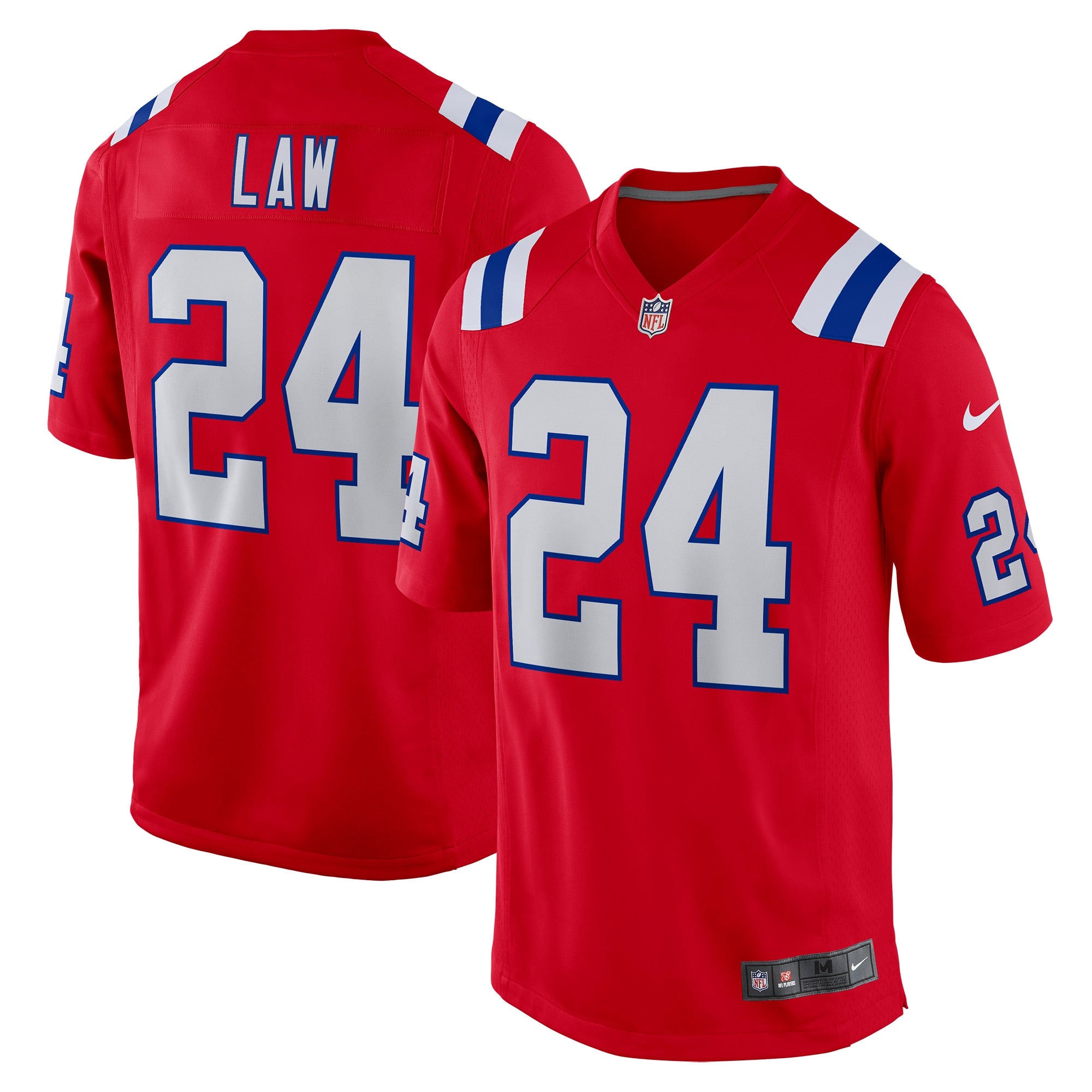 Ty Law New England Patriots Nike Game Retired Player Jersey - Navy/Red