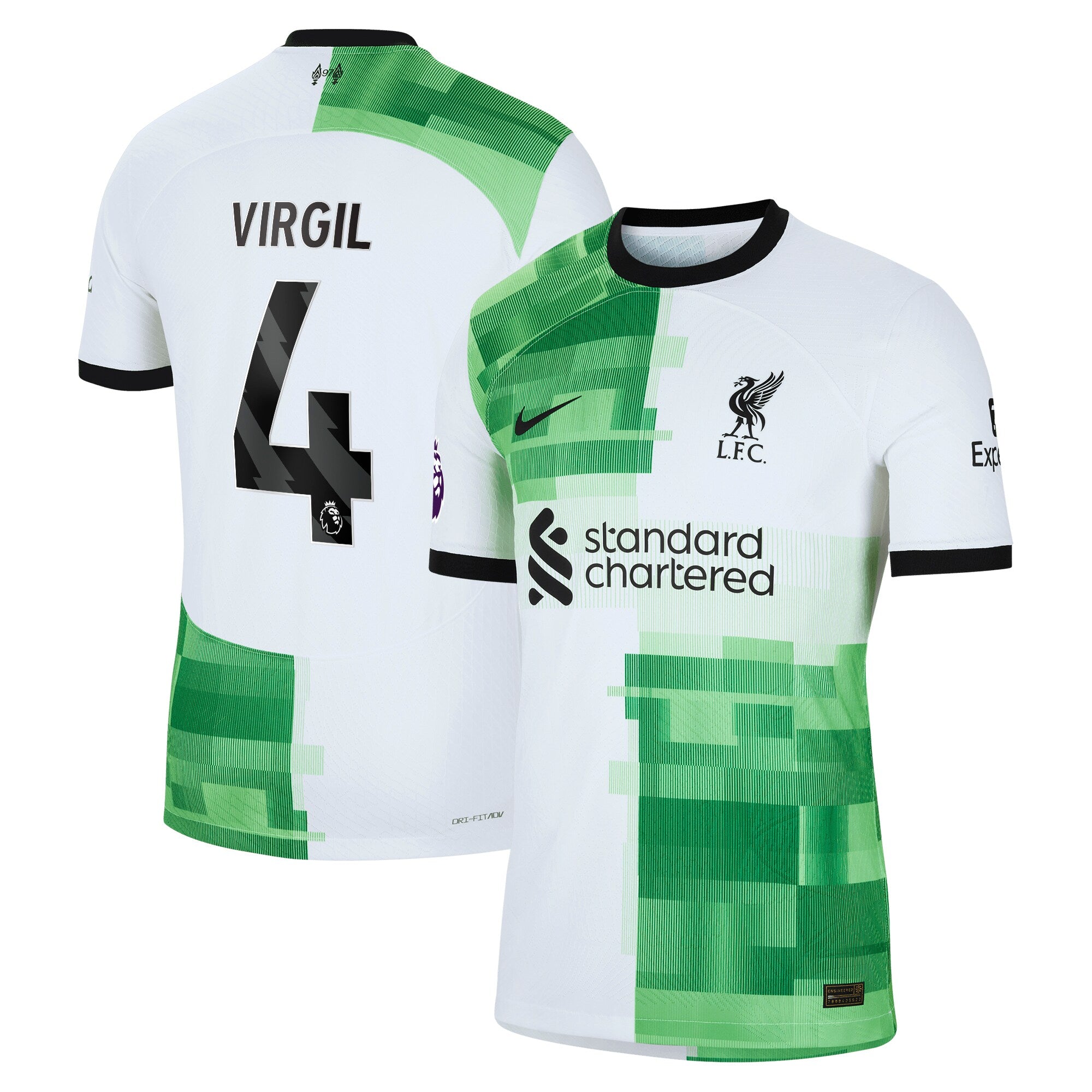Virgil Van Dijk Liverpool Nike 2023/24 Home Authentic Player Jersey - Red/White