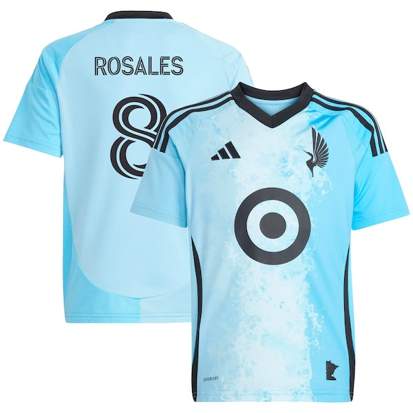 Joseph Rosales Minnesota United FC adidas Youth 2025 CONVERGENCE Replica Player Jersey - Blue