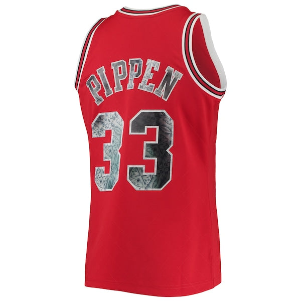 Scottie Pippen Chicago Bulls 1997/98 Hardwood Classics NBA 75th Anniversary Diamond Swingman Jersey - Red