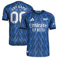 Arsenal adidas 2025/26 Away Authentic Custom Jersey - Blue/Red