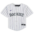 Colorado Rockies Nike Toddler Replica Team Jersey - White