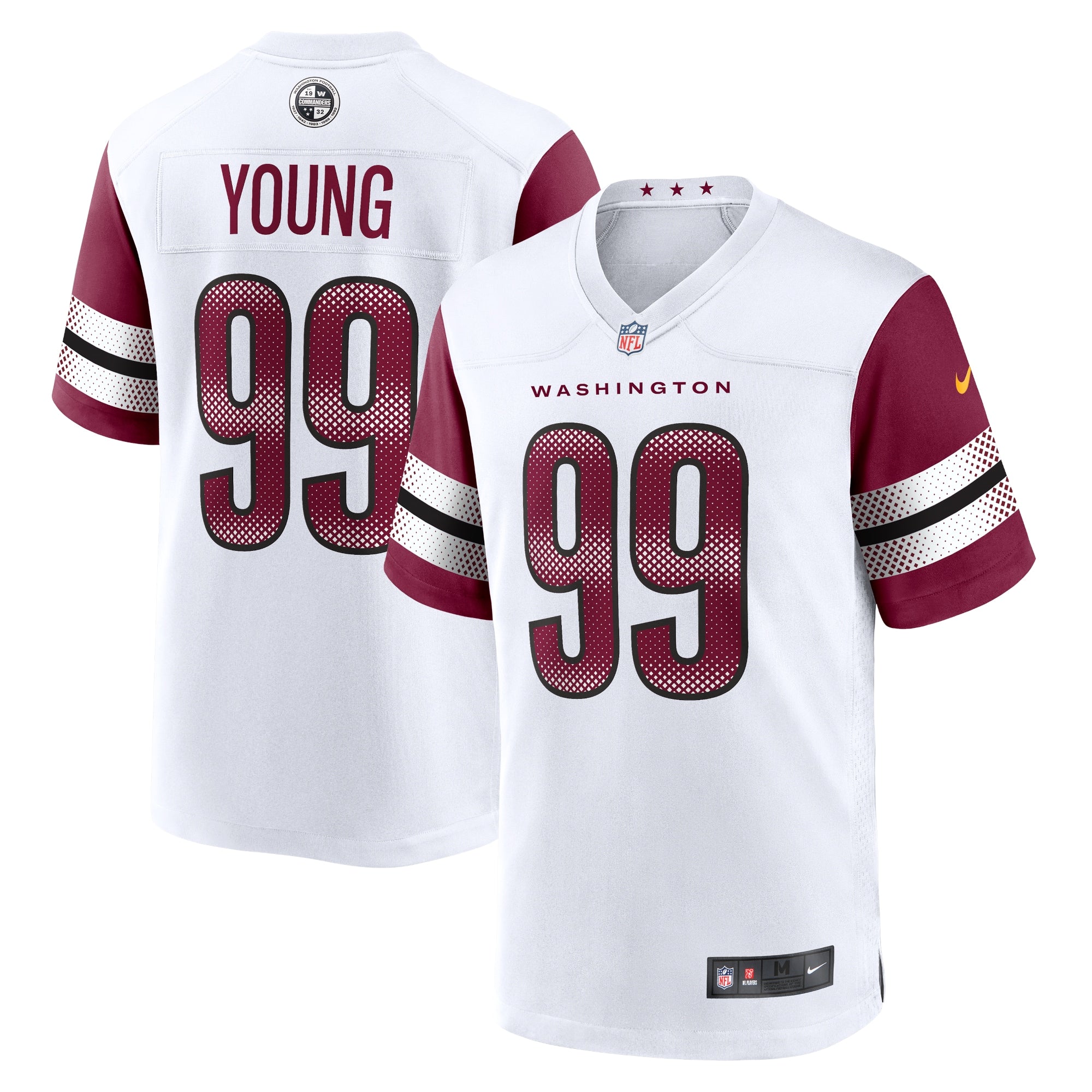 Chase Young Washington Commanders Nike Game Jersey - Burgundy/White