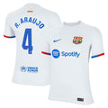 Ronald Araujo Barcelona Nike Youth 2023/24 Away Replica Jersey - White