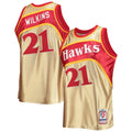 Dominique Wilkins Atlanta Hawks 75th Anniversary 1986/87 Hardwood Classics Swingman Jersey - Gold