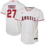 Mike Trout Los Angeles Angels Nike Youth Home Replica Player Jersey - White