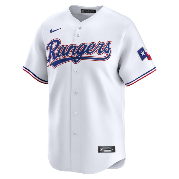 Texas Rangers Nike Home Limited Custom Jersey - White