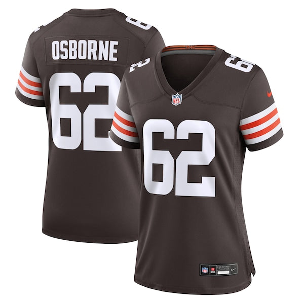 Justin Osborne Cleveland Browns Nike Women's Team Game Jersey -  Brown