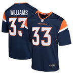 Javonte Williams Denver Broncos Nike Youth Alternate Game Jersey - Navy/Orange