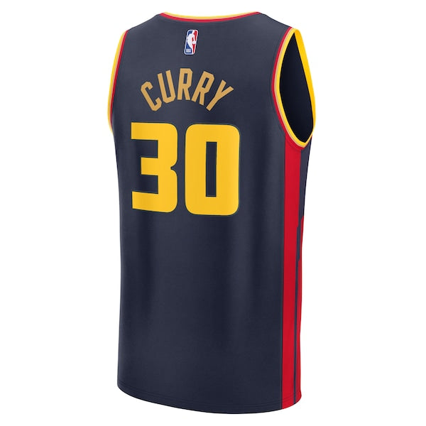 Stephen Curry Golden State Warriors  2024/25 Fast Break Player Jersey - City Edition - Navy