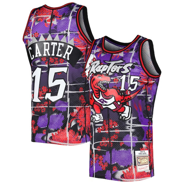 Vince Carter Toronto Raptors 1998/99 Hardwood Classics Lunar New Year Swingman Jersey - Purple