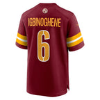 Noah Igbinoghene Washington Commanders Nike Team Game Jersey -  Burgundy