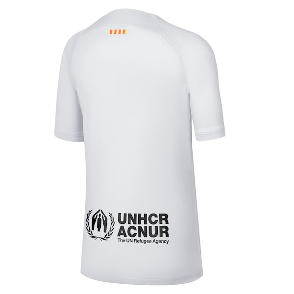 Barcelona Nike Youth 2022/23 Third Breathe Stadium Replica Blank Jersey - Gray