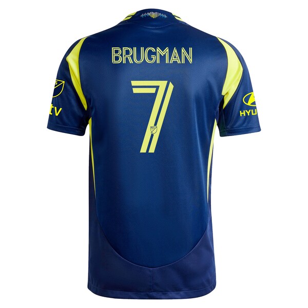 Gastón Brugman Nashville SC adidas 2025 The Heart Of Nashville Kit Authentic Player Jersey - Navy
