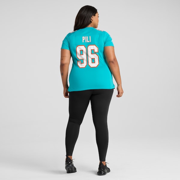 Brandon Pili Miami Dolphins Nike Women's  Game Jersey -  Aqua