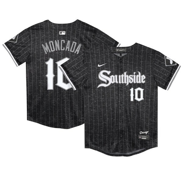 Yoan Moncada Chicago White Sox Nike Preschool City Connect Limited Player Jersey - Black