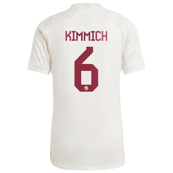 Joshua Kimmich Bayern Munich adidas 2023/24 Third Replica Jersey - White