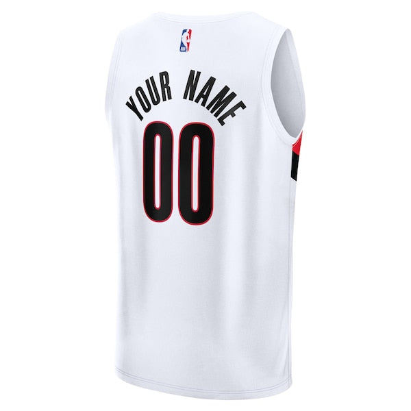 Portland Trail Blazers  Fast Break Replica Custom Jersey - Association Edition - White