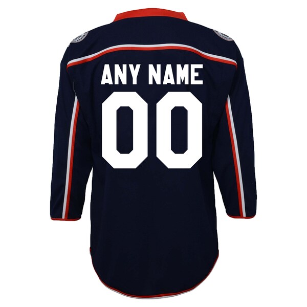 Columbus Blue Jackets Preschool Home Replica Custom Jersey - Navy