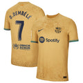 Ousmane Dembele Barcelona Nike 2022/23 Away Authentic Player Jersey - Gold