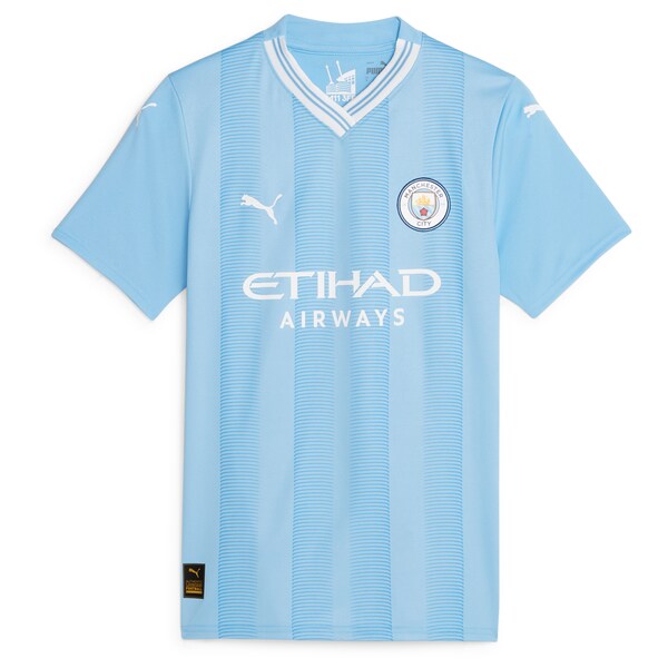 Manchester City Puma Women's 2023/24 Home Replica Jersey - Sky Blue