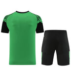 Puma Short Sleeve Training Jersey Set-PD02-Green/Black