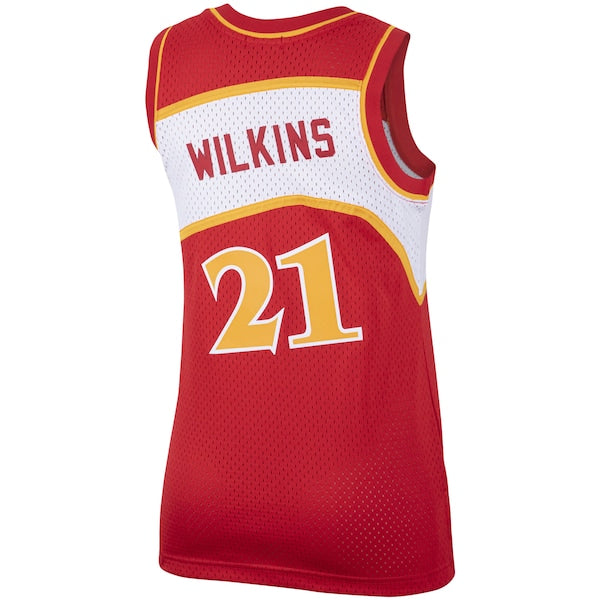 Dominique Wilkins Atlanta Hawks Women's  Hardwood Classics Swingman Jersey - Red
