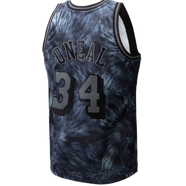 Shaquille O'Neal Los Angeles Lakers Hardwood Classics 1996/97 Tie-Dye Swingman Jersey - Black