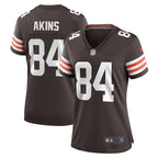Jordan Akins Cleveland Browns Nike Women's Game Player Jersey - Brown