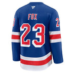 Adam Fox New York Rangers  Home Premium Jersey - Blue