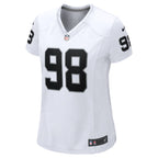 Maxx Crosby Las Vegas Raiders Nike Women's  Game Jersey -  White