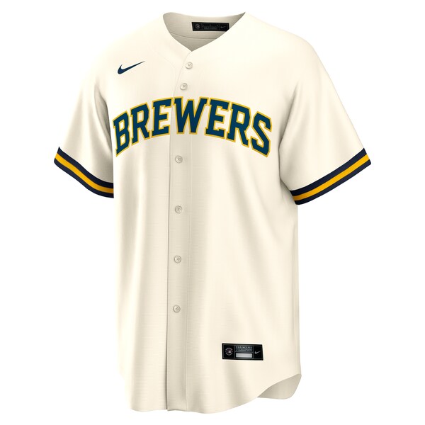Milwaukee Brewers Nike #1 Dad Home Replica Jersey - White