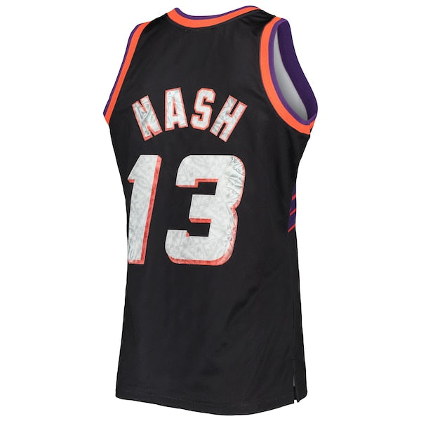 Steve Nash Phoenix Suns 1996/97 Hardwood Classics NBA 75th Anniversary Diamond Swingman Jersey - Black