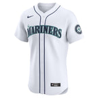 Seattle Mariners Nike Home Elite Custom Jersey - White