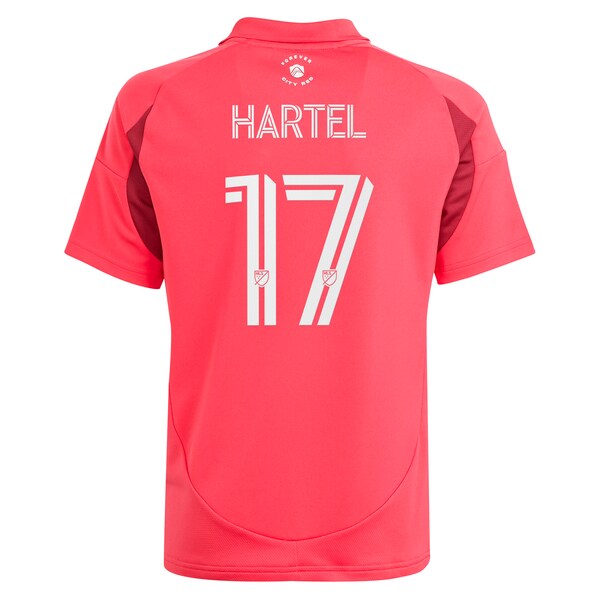 Marcel Hartel St. Louis City SC adidas Youth 2025 Forever CITY Red Replica Player Jersey - Red
